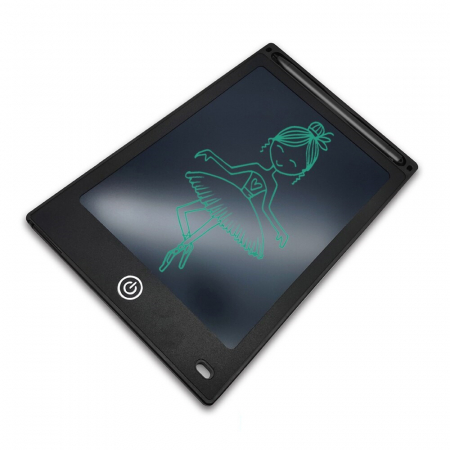 Tablete grafice desen - Tableta grafica de desenat pentru copii de 10 inch diagonala, cu buton de stergere si creion - Negru