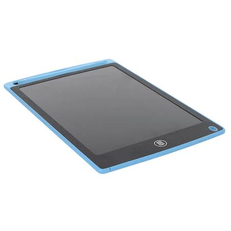 Tableta grafica de desenat pentru copii de 8.5 inch diagonala, cu buton de stergere si creion - Albastru deschis [4]