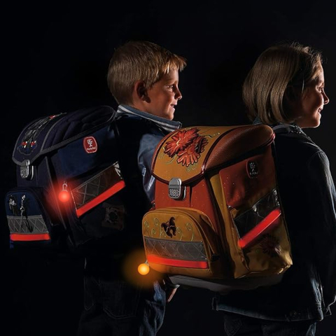 Tag luminos LED pentru zgarda, rucsac sau bicicleta, vizibilitate crescuta pe timp de noapte si ceata, siguranta sporita, Albastru [3]