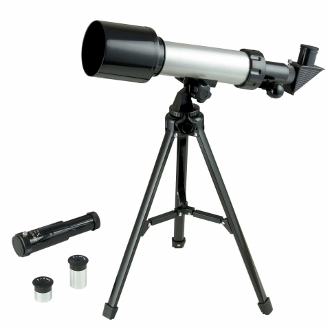 Alte jucarii copii - Telescop astronomic pentru copii, putere 180x, 2 prisme 4, 20mm, husa inclusa, varsta recomandata 8 ani+