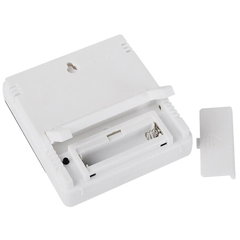 Termohigrometru digital cu ceas si memorie min/max, afisaj LCD mare, monitorizare temperatura si umiditate, 9 x 2 x 10 cm [11]