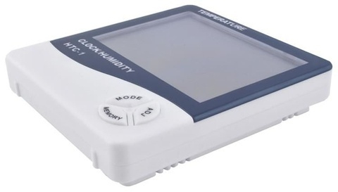 Termohigrometru digital cu ceas si memorie min/max, afisaj LCD mare, monitorizare temperatura si umiditate, 9 x 2 x 10 cm [4]