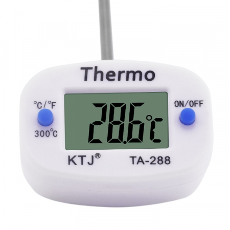 Termometru alimentar cu tija metalica - 50 + 300 grade Celsius - Alb [1]