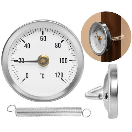Termometre - Termometru pentru conductele cu prindere,interval masurare 0-120 grade Celsius