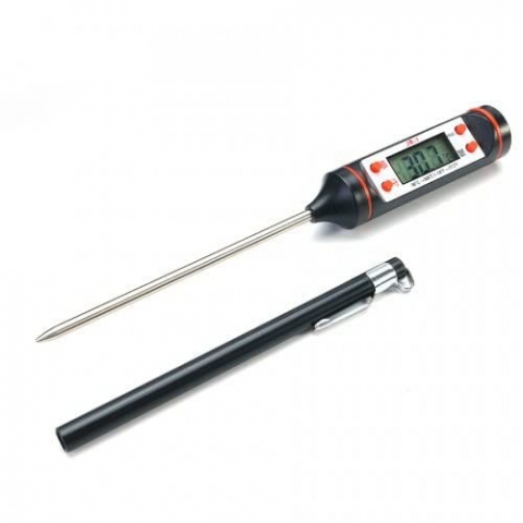 Termometru digital cu tija metalica pentru alimente, gratar, tija din otel inclusa, -50 + 300 grade Celsius [1]
