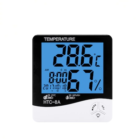 Termometre - Termometru si higrometru de camera,model HTC 8A,masurare 0-50 grade Celsius