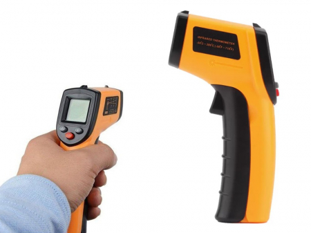 Termometru non-contact cu infrarosu,interval masurare -50 +380 grade Celsius - Portocaliu [2]