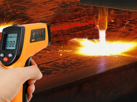 Termometru non-contact cu infrarosu,interval masurare -50 +380 grade Celsius - Portocaliu [5]