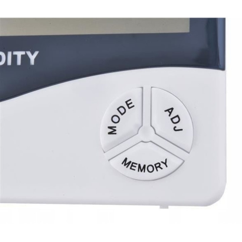 Termometru si higrometru digital de camera, cu ceas, culoare alba – masurare precisa a temperaturii si umiditatii ambientale [7]