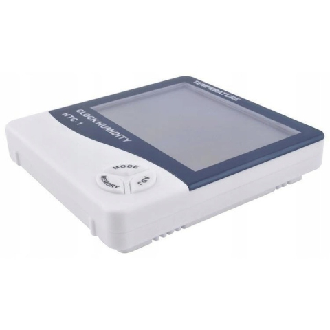 Termometru si higrometru digital de camera, cu ceas, culoare alba – masurare precisa a temperaturii si umiditatii ambientale [6]