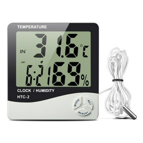 Termometre - Termometru si higrometru digital interior, exterior cu sonda, model HTC 2