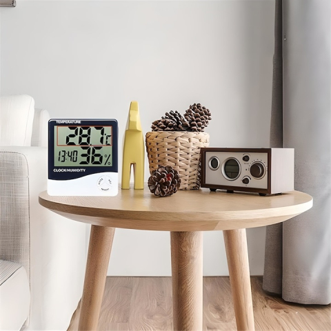 Termometru si higrometru digital HTC1 – afisaj mare, masurare precisa si functii multiple [4]