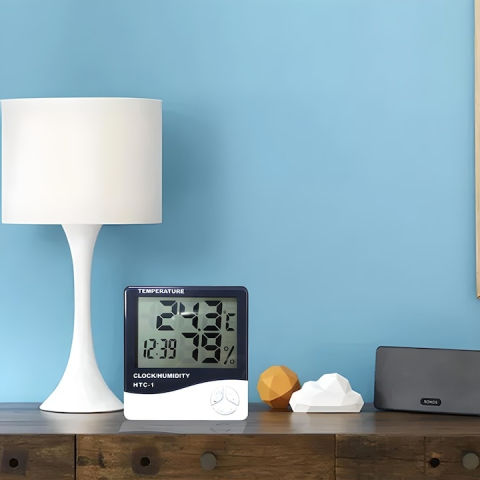 Termometru si higrometru digital HTC1 – afisaj mare, masurare precisa si functii multiple [3]