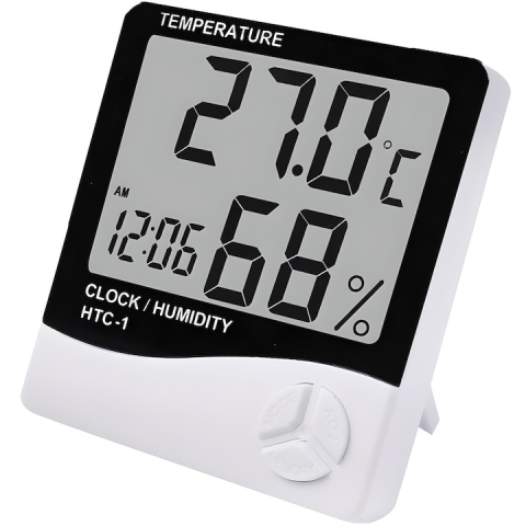 Termometru si higrometru digital HTC1 – afisaj mare, masurare precisa si functii multiple [1]