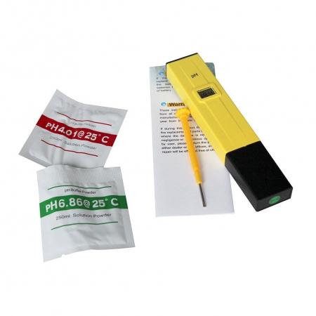 Tester apa digital pentru verificarea PH-ului din apa cu solutii de calibrare incluse [2]