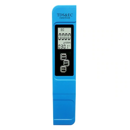 Testere apa - Tester apa profesional 3in1,TDS,EC,temperatura - Albastru
