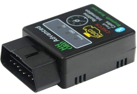 Tester auto negru OBD2 Bluetooth, adaptor diagnoza auto pentru citire si stergere coduri eroare, monitorizare date motor in timp real prin aplicatie compatibila [1]