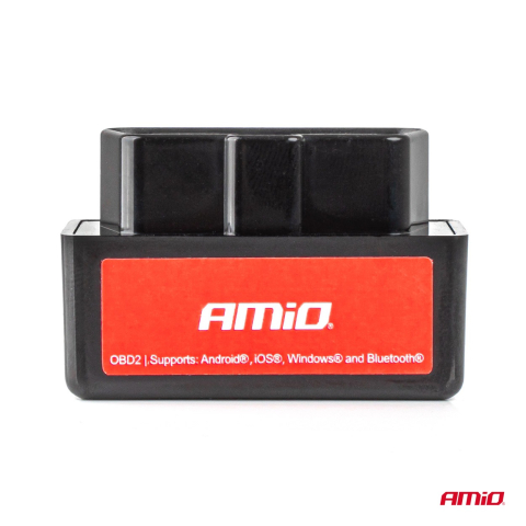 Tester diagnoza auto OBD2 BT mini, compatibilitate extinsa, wireless, compact, negru/rosu [1]