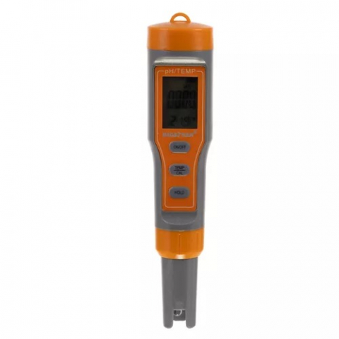 Tester digital apa, afisaj LCD, temperatura si pH, pentru uz casnic, piscina, acvariu, portocaliu/gri [6]