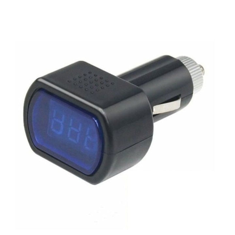 ARTICOLE AUTO - Tester digital pentru baterie auto 12V si 24V, afisaj LED, monitorizare tensiune prin priza bricheta, 7 x 3.9 x 2.7 cm
