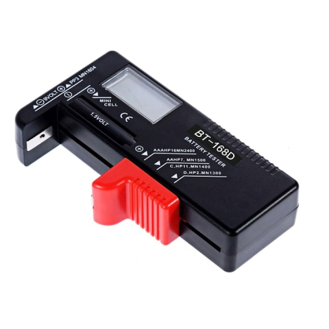 Tester digital pentru tensiunea bateriilor, afisaj LCD, compatibil 1.5V-9V, universal pentru baterii uzuale, negru [8]