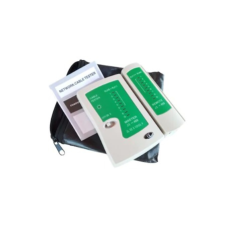Instrumente LAN - Tester cablu de retea LAN mufe RJ,RJ45 si gentuta inclusa