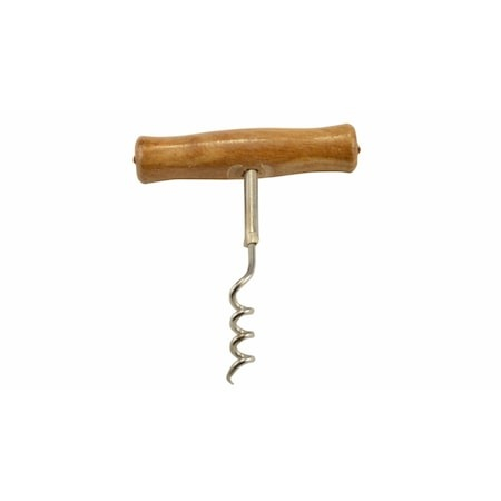 Diverse bucatarie - Tirbuson clasic, desfacator de sticle de vin, cu maner din lemn, designe vintage, retro - Maro