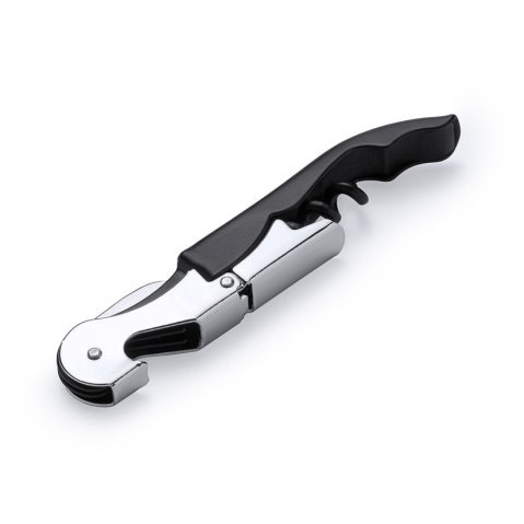 Tirbuson multifunctional, cutit, desfacator sticle, plastic, negru [6]