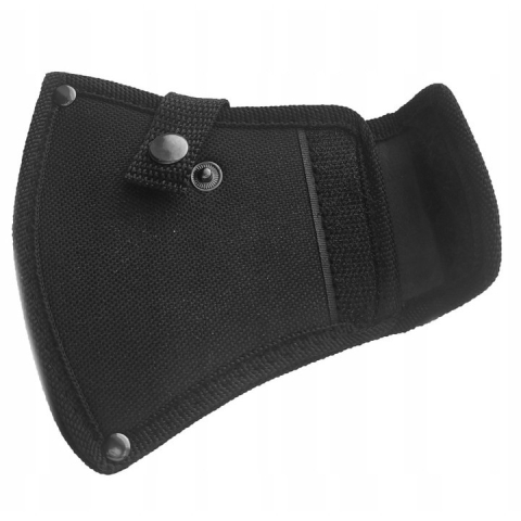 Topor multifunctional, supravietuire, camping, otel, maner anti-alunecare, 30 cm, husa inclusa, portocaliu [3]