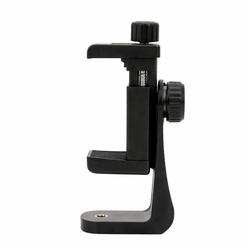 Trepied de masa 8.5 cm cu cap de bila metalic rotativ 360° si suport telefon extensibil rotativ landscape–portret 5.5–10 cm, montura 1/4 inch, ABS negru [7]