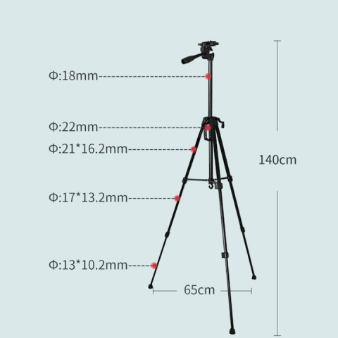 Trepied foto universal, reglabil cu inaltimea maxima de 140 cm, filet universal 1/4 [3]