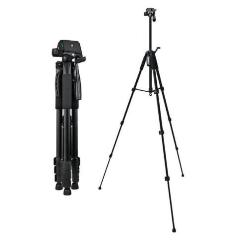 Trepiezi - Trepied foto universal, pentru camere, GoPro, telefon, filet 1/4, inaltime maxima 180 cm