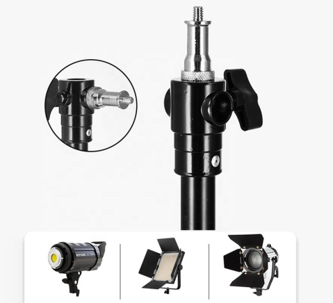 Trepied foto, universal, reglabil, inaltime maxima 480 cm, aluminiu, rezistenta maxima 12 kg, negru [6]