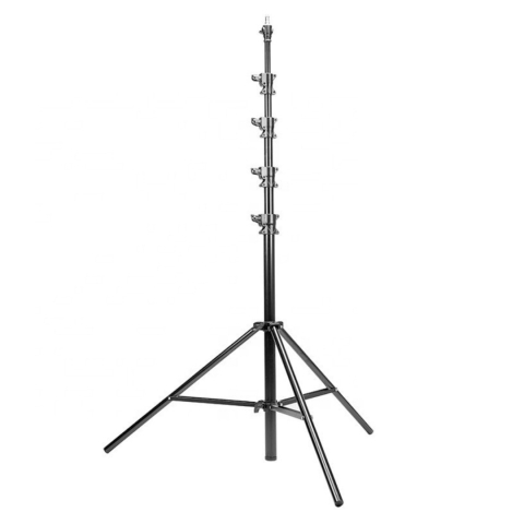 Trepiezi & Diverse - Trepied foto, universal, reglabil, inaltime maxima 480 cm, aluminiu, rezistenta maxima 12 kg, negru