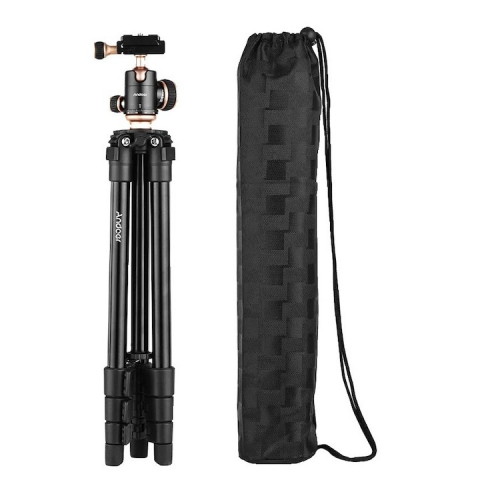 Trepiezi - Trepied profesional pentru camere,aparate foto,filet universal 1/4,inaltime maxima 126 cm - Andoer