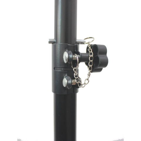 Trepied stativ pentru boxe, otel, inaltime maxima 187 cm, greutate suportata 60 kg, negru [3]