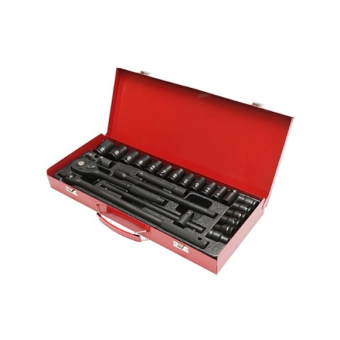 CASA & GRADINA - Trusa chei tubulare 1/2 24 piese cu clichet, bara T culisanta, extensii si tubulare 8-32mm pentru mecanica auto si reparatii