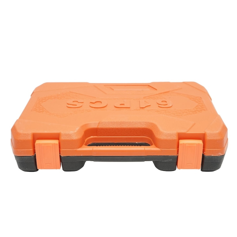 Trusa chei tubulare 1/2 si 1/4 61 piese cu clichet, chei fixe si accesorii, set complet mecanica auto si reparatii [1]
