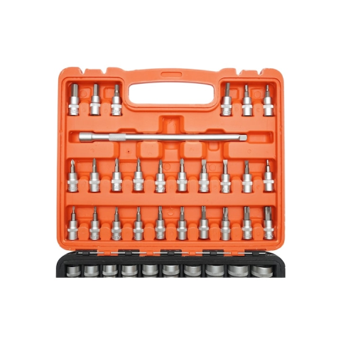 Trusa chei tubulare si biti 3/8 set complet 61 piese cu clichet, extensii si accesorii, pentru mecanica auto si bricolaj [3]