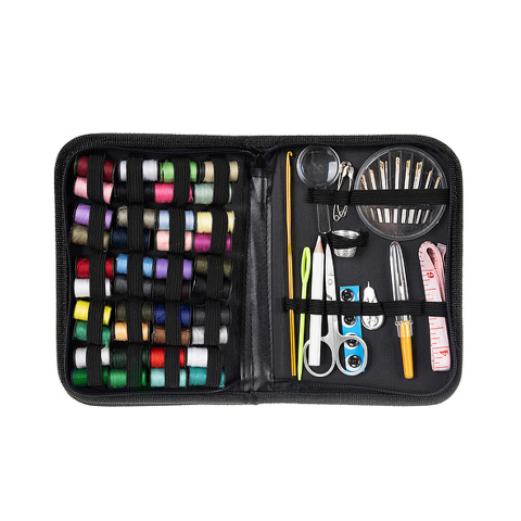 Trusa cusut profesionala 128 piese, kit complet croitorie cu accesorii multiple, geanta organizata, portabila