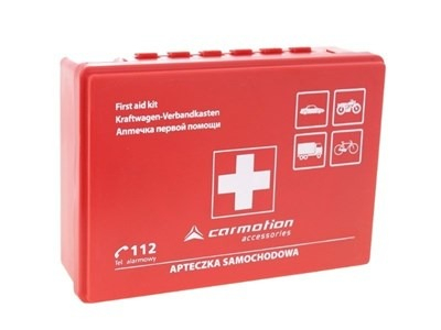 Trusa de prim ajutor, auto, bandaje, manusi, cutie de plastic [4]