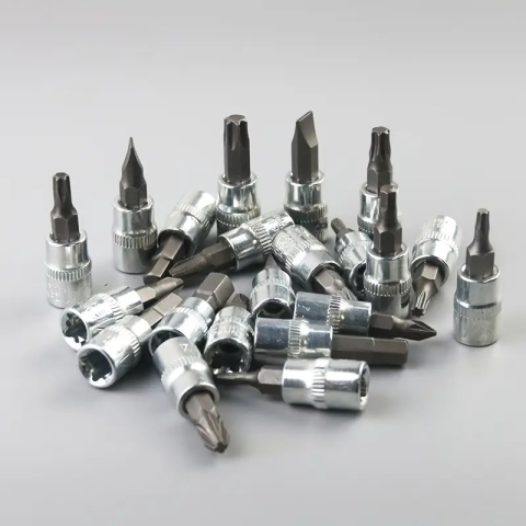 Trusa de scule cu 46 piese, surubelnita, clichet, chei tubulare, biti, torx, imbus, prelungitor, maner ergonomic, cutie compacta, neagra [8]