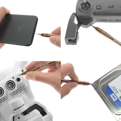 Trusa de surubelnite, 25 piese, toc cu inchidere magnetica, maner metalic antialunecare, negru [10]