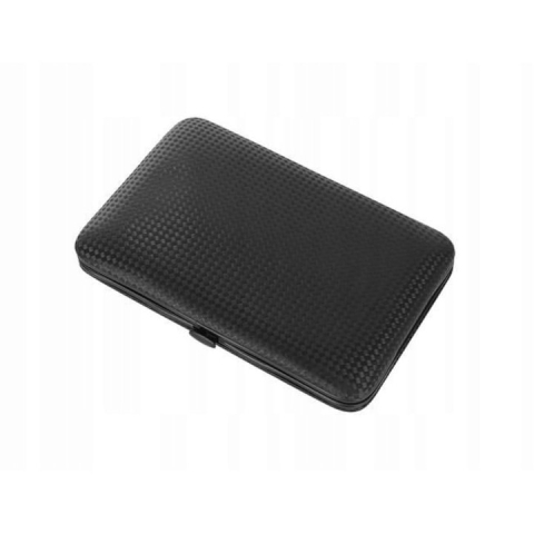 Trusa de unghii, 15 piese – manichiura si pedichiura profesionala, cu instrumente din otel inoxidabil, penseta, instrument pentru puncte negre si curatare auriculara, clutch din piele ecologica negru [3]