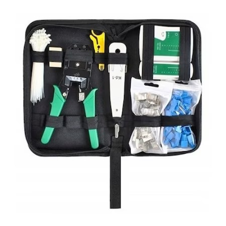 ELECTRONICE - Set de reparare LAN a cablului de rețea 6 in 1 + husa depozitare