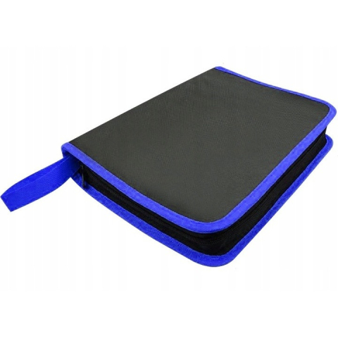 Trusa pentru demontarea tapiteriei, 40 piese, ustensile din plastic intarit, clesti, extractoare, carlige, sistem deschidere usa, husa depozitare inclusa, negru-albastru [10]