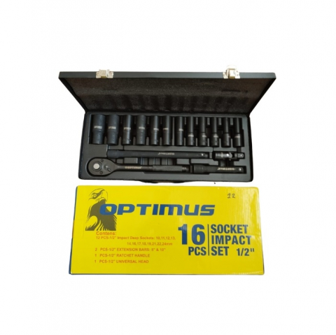 Truse cu scule - Trusa Profesionala Chrome Vanadium chei tubulare torx, 12 laturi, 1/2 impact, 16 piese - Negru