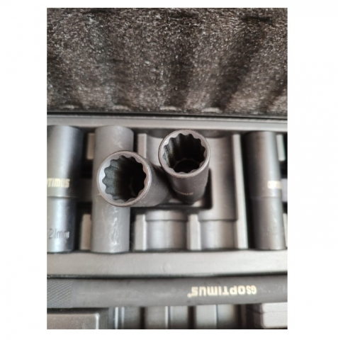 Trusa Profesionala Chrome Vanadium chei tubulare torx, 12 laturi, 1/2 impact, 16 piese - Negru [4]