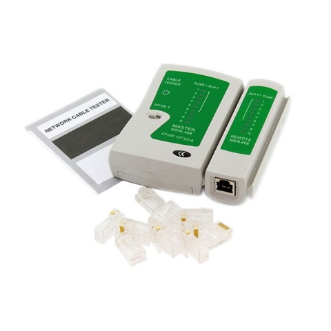 Trusa scule pentru testare retea, RJ45/RJ11, cu cleste sertizare, instrument LSA si accesorii pentru instalare LAN [4]