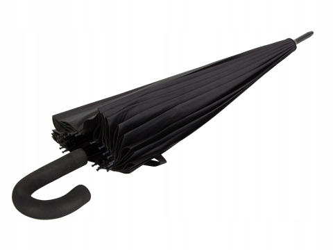 Umbrela neagra 86 x 105 cm, model mare cu maner curbat [5]